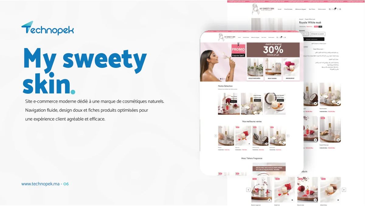 Technopek Maroc — portfolio agence digitale · planche 6 sur 34